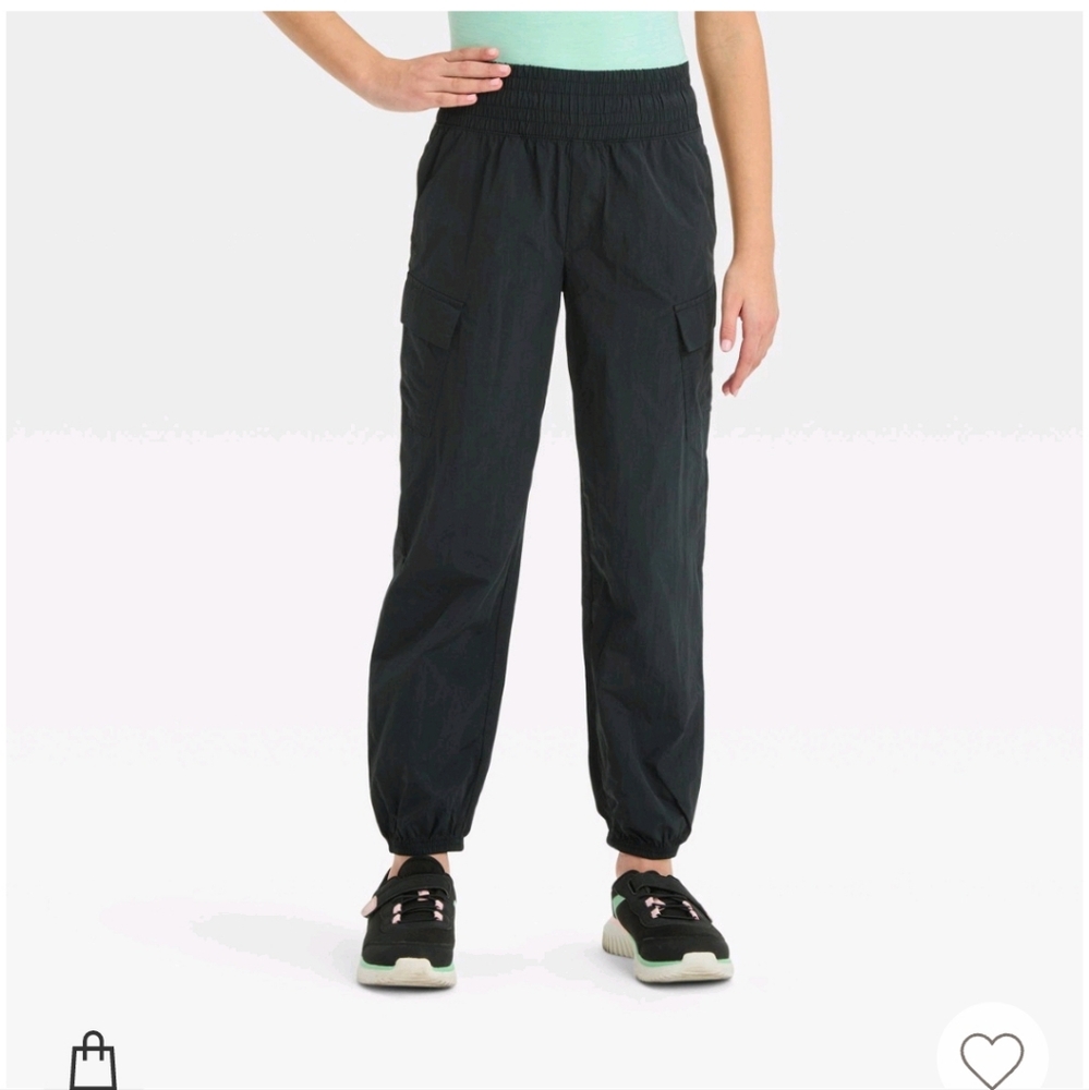 Girl's woven cargo pants